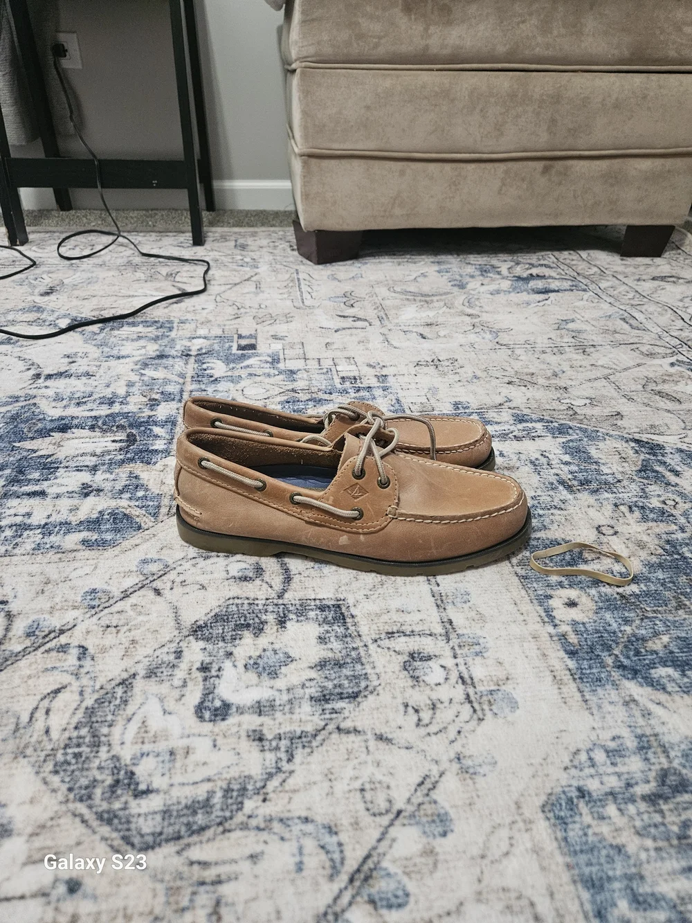 Sperry Top-Sider Men's 9M Brown Leather 2-Eye Boat Shoes Casual Loafers Great Co